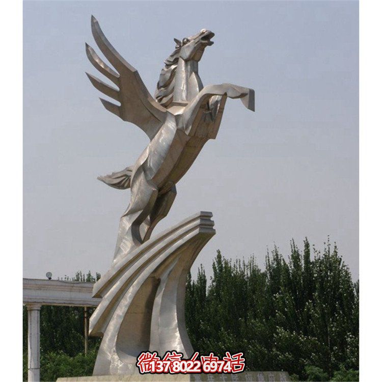 不銹鋼拉絲雕塑，點綴廣場、學校及園林景觀