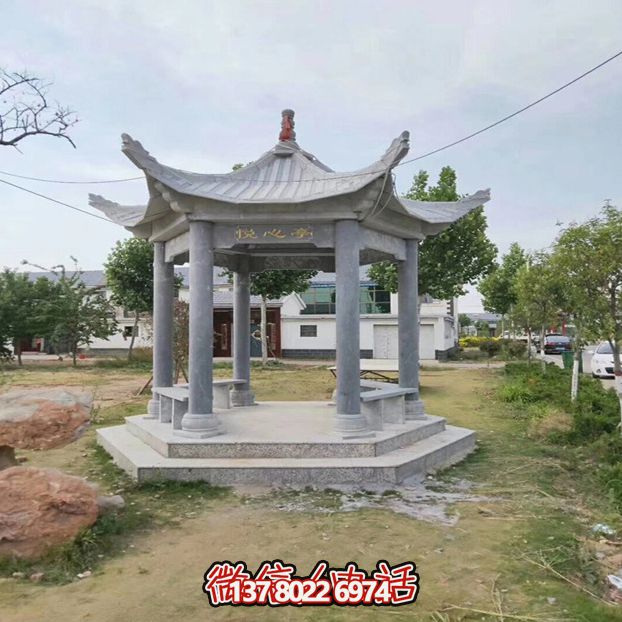 舒適涼亭休息座椅，最適合鄉村戶外休閑