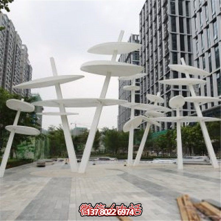 不銹鋼大型樹葉雕塑，為你的戶外景觀創造獨特的創意