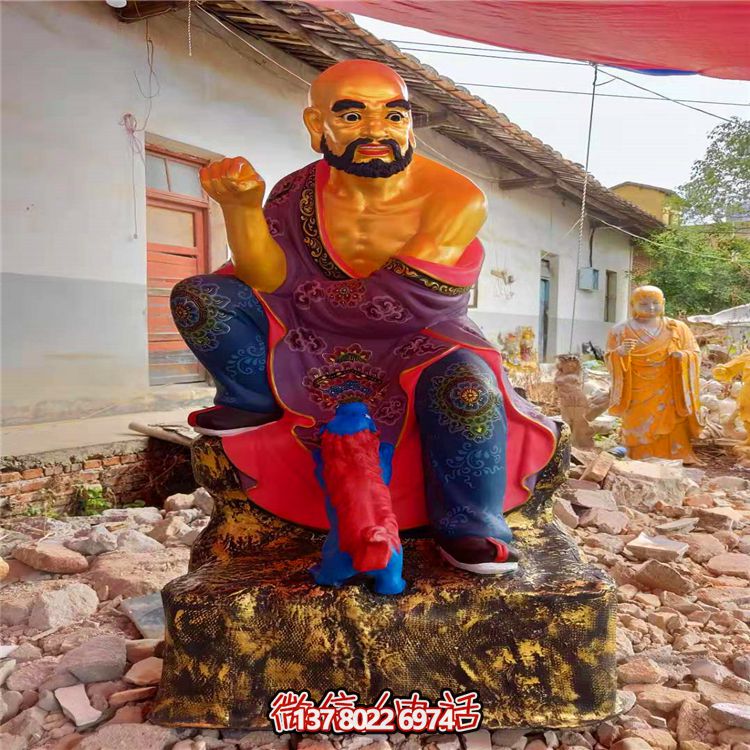 精美絕倫的玻璃鋼彩繪貼金十八羅漢雕塑,讓寺廟更加輝煌 精美絕倫的玻璃鋼彩繪貼金十八羅漢雕塑,讓寺廟更加輝煌