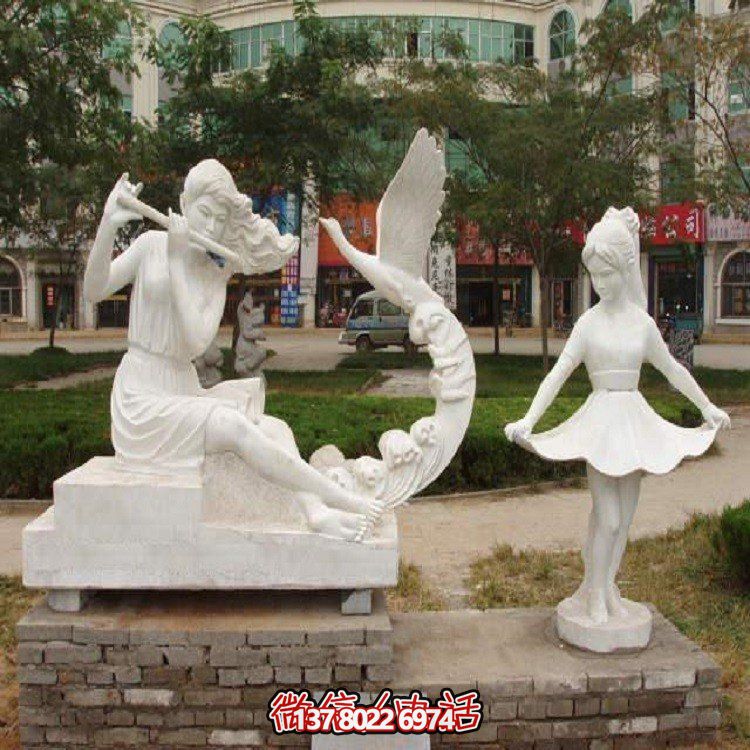 大型石雕人物雕塑，為園林景觀增添靈動之美