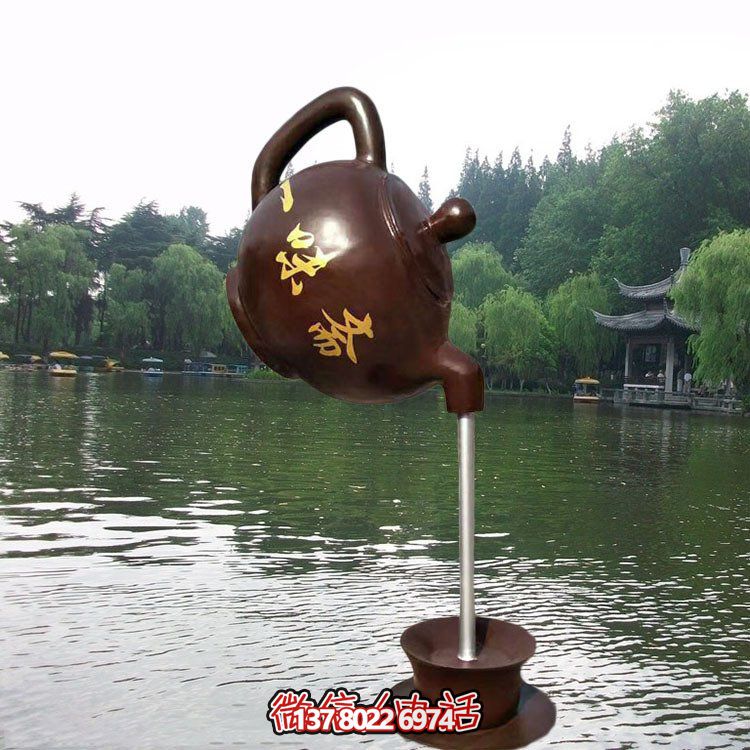 大型仿銅玻璃鋼懸空流水擺件，點綴園林景觀