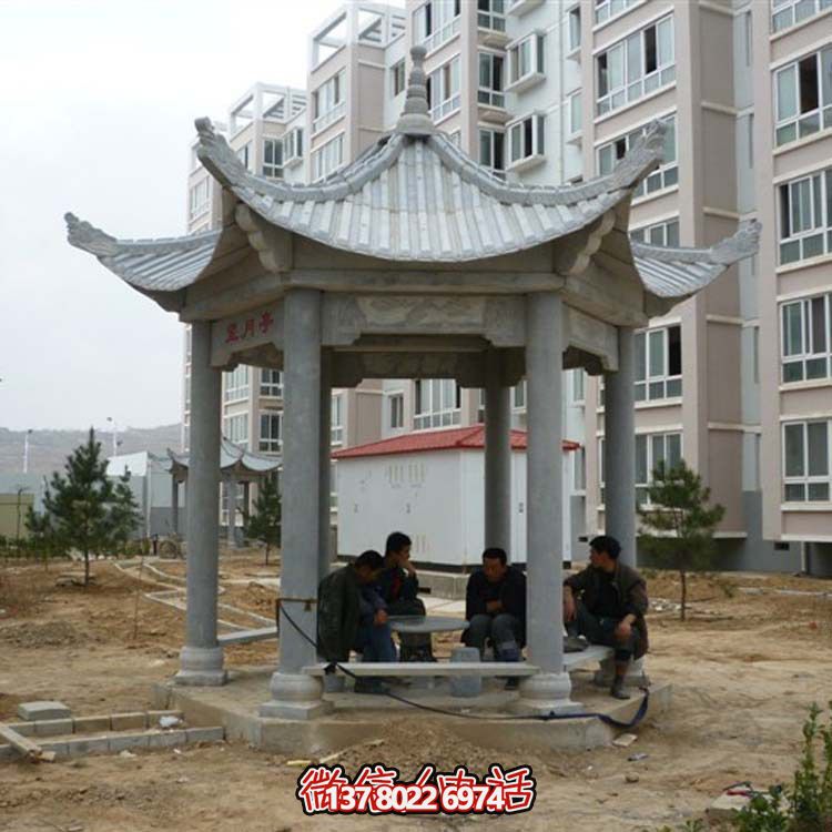 古典風情涼亭，點綴小區廣場，讓您休閑身心