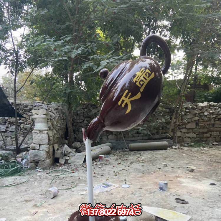 仿銅懸空流水?dāng)[件，點(diǎn)亮戶(hù)外公園景區(qū)