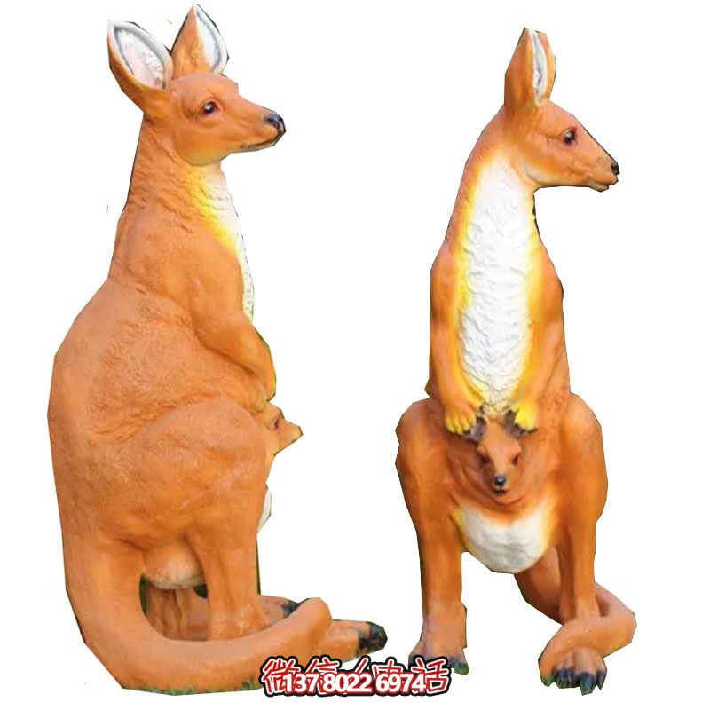 大型袋鼠雕塑，景觀完美打造公園景區