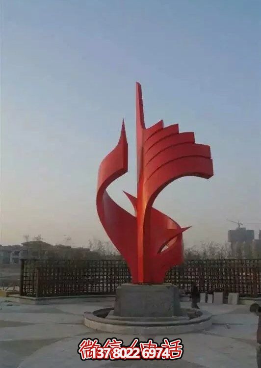 大型不銹鋼景觀雕塑，室外裝飾藝術(shù)精美