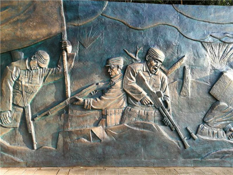 抗戰鑄銅浮雕墻 抗戰鑄銅浮雕墻
