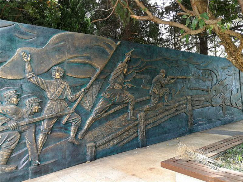 天長抗戰銅浮雕墻 天長抗戰銅浮雕墻